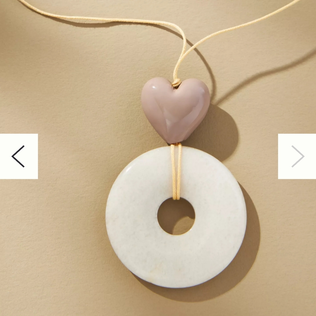 Frasier Sterling Daphne Stone Necklace 30$